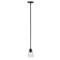 Z-Lite Bohin 1 Light Mini Pendant, Matte Black And Clear Seedy 464MP-MB - alternate 7